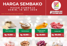 Daftar Harga Sembako Pasar Kamboja Palembang